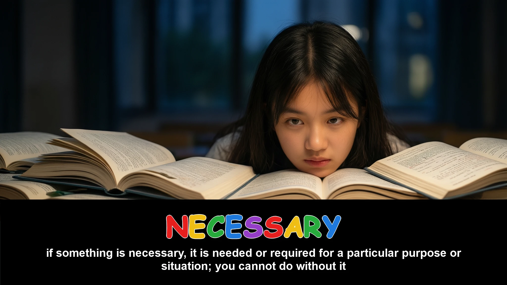 English Illustration for necessary